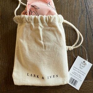 Lark & Ives Pink Hair Scarf Set